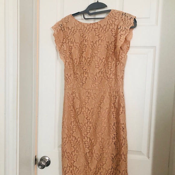 Zara blush Lace Dress - Picture 2 of 3